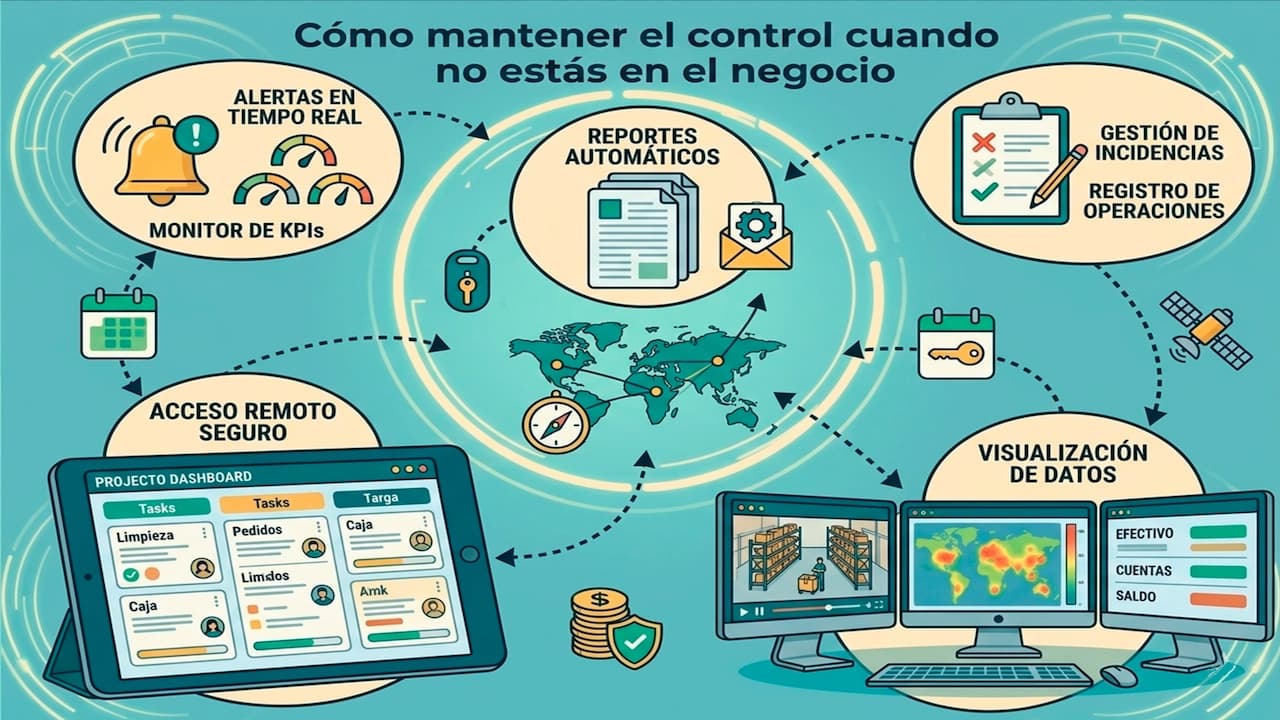 Cómo mantener el control cuando no estás en el negocio