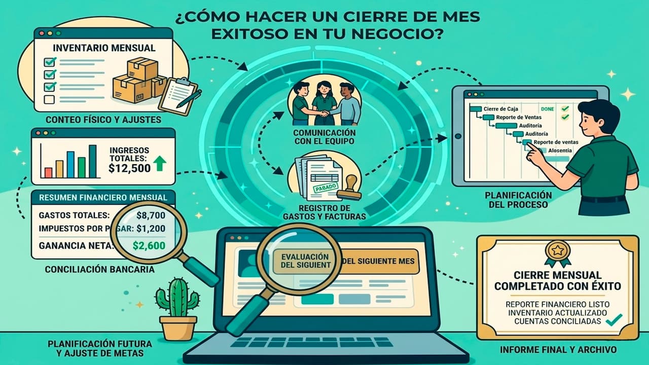 Cómo hacer un cierre de mes exitoso en tu negocio