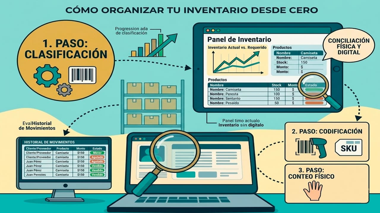Cómo organizar tu inventario desde cero