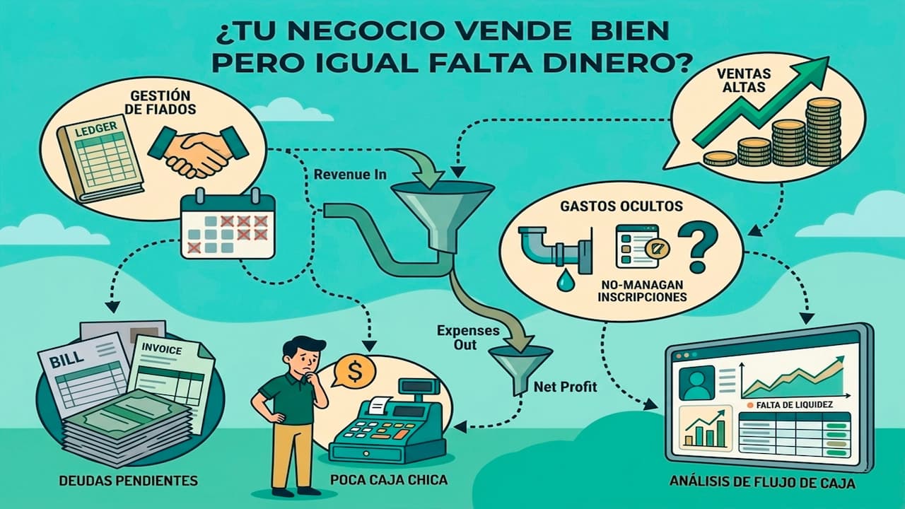 Por qué tu negocio vende bien pero igual falta dinero