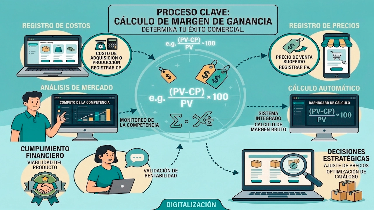 Cómo calcular el margen de ganancia de tus productos