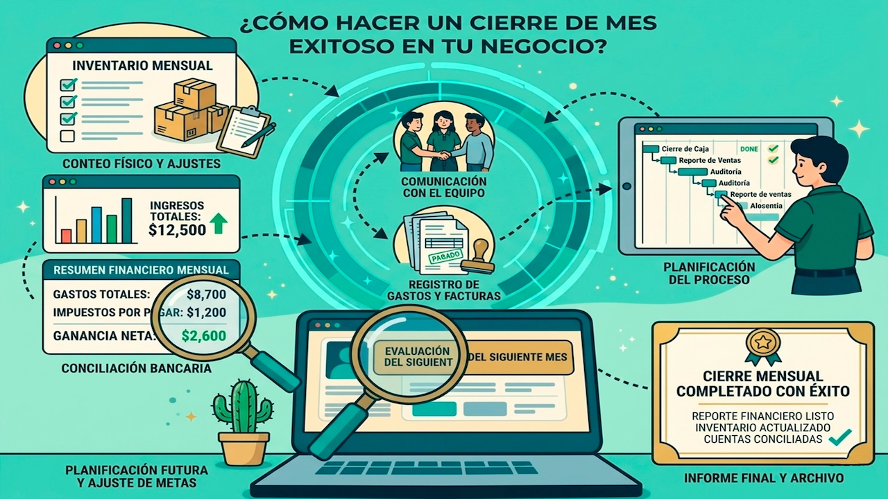 Cómo hacer un cierre de mes exitoso en tu negocio