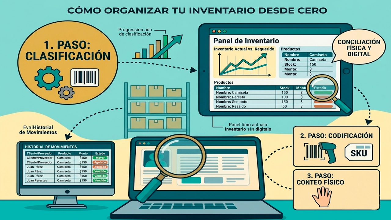 Cómo organizar tu inventario desde cero