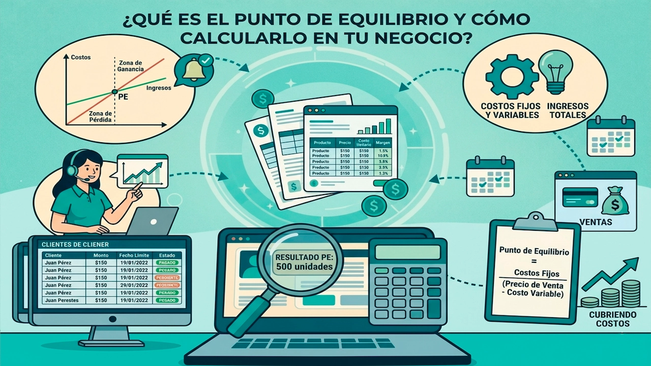 ¿Qué es el punto de equilibrio y cómo calcularlo en tu negocio?