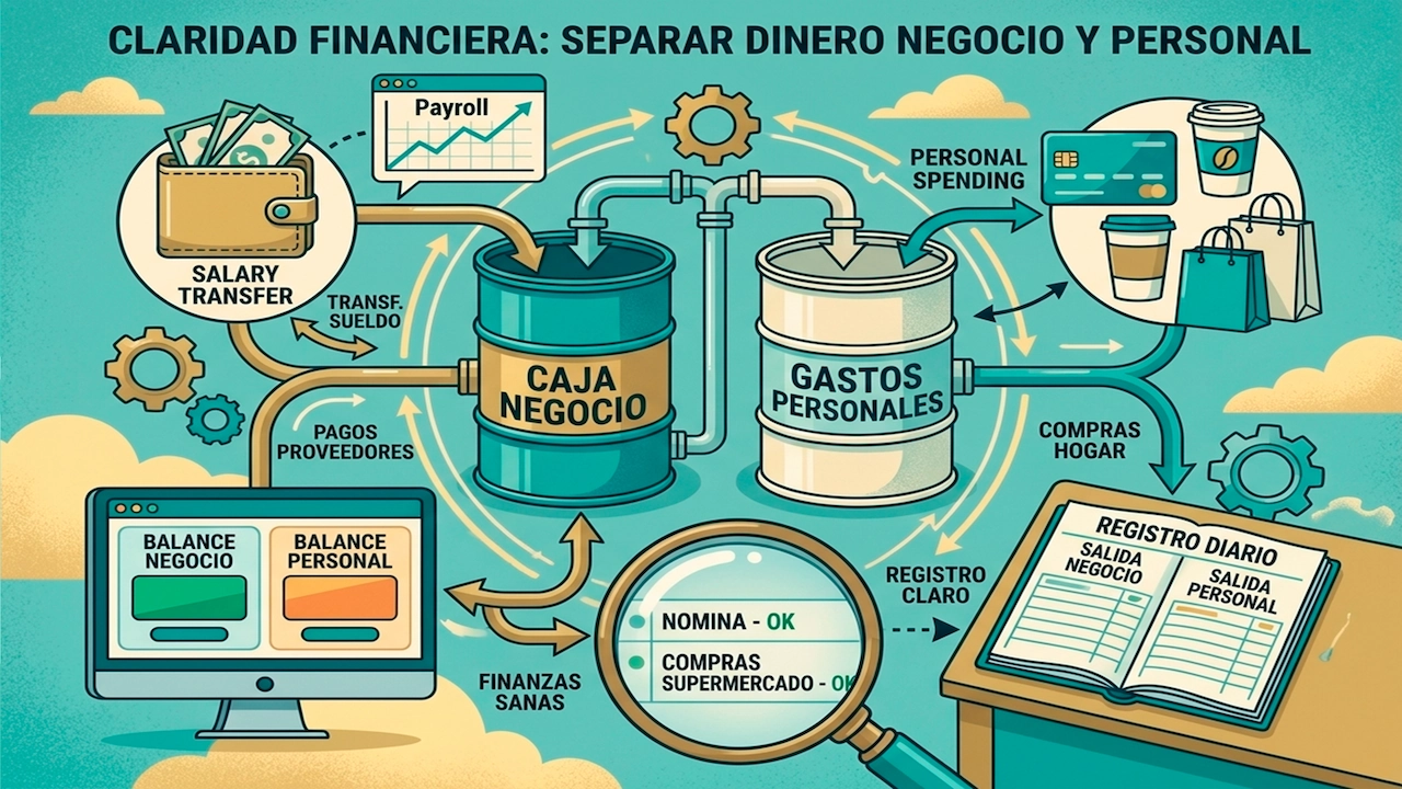 La importancia de separar el dinero del negocio del dinero personal