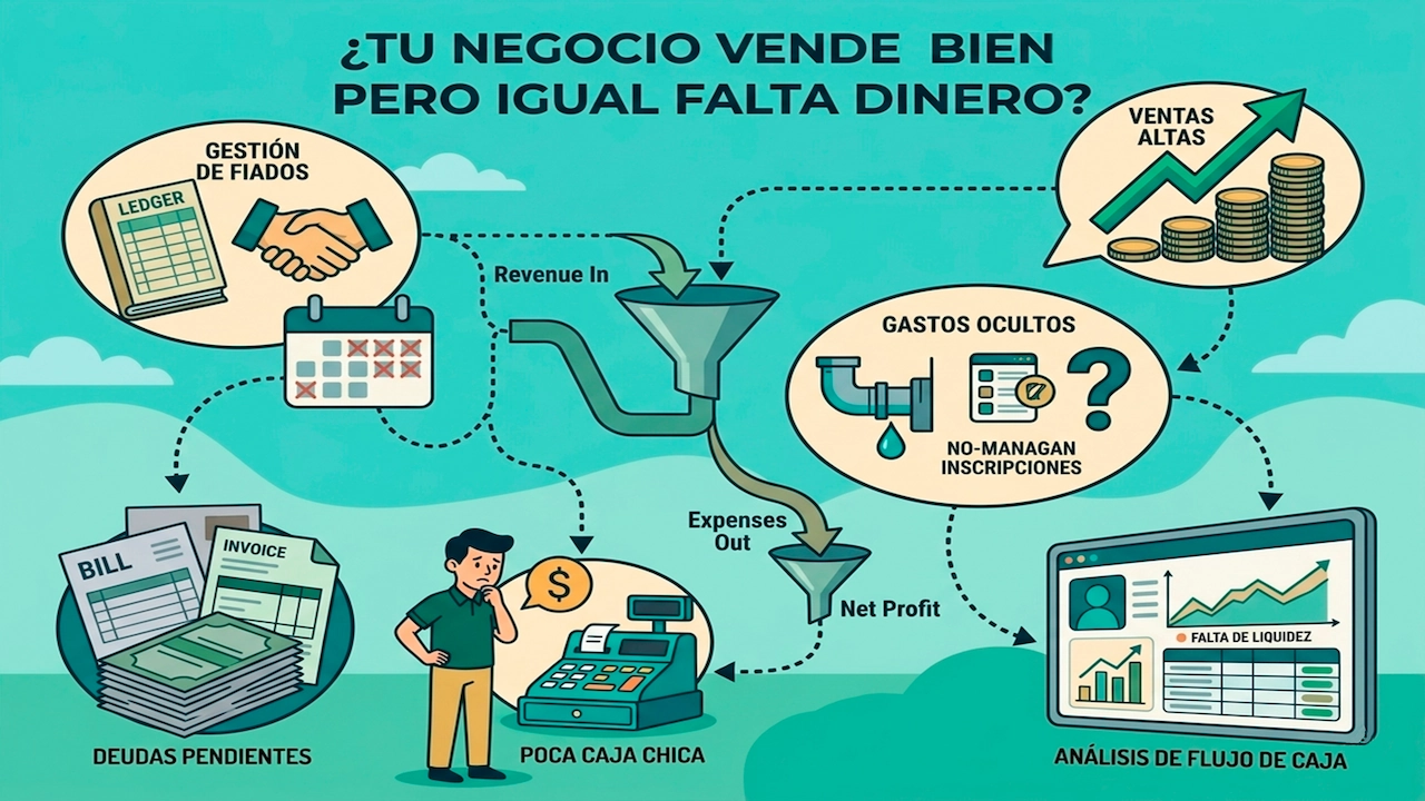 Por qué tu negocio vende bien pero igual falta dinero